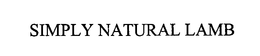 SIMPLY NATURAL LAMB trademark