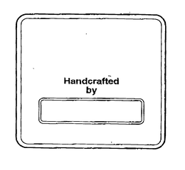 HANDCRAFTED BY trademark
