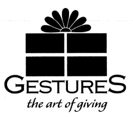 GESTURES THE ART OF GIVING trademark