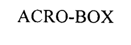 ACRO-BOX trademark