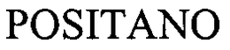 POSITANO trademark
