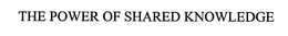 THE POWER OF SHARED KNOWLEDGE trademark