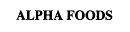 ALPHA FOODS trademark