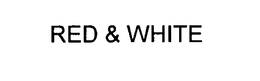 RED & WHITE trademark