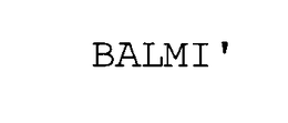 BALMI' trademark