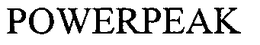 POWERPEAK trademark
