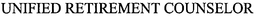 UNIFIED RETIREMENT COUNSELOR trademark