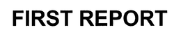 FIRST REPORT trademark