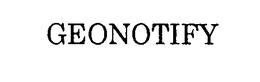 GEONOTIFY trademark