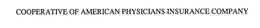 COOPERATIVE OF AMERICAN PHYSICIANS INSURANCE COMPANY trademark