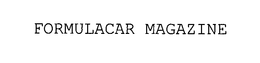 FORMULACAR MAGAZINE trademark