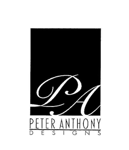PA PETER ANTHONY DESIGNS trademark