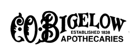 C.O. BIGELOW ESTABLISHED 1836 APOTHECARIES trademark