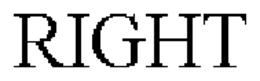 RIGHT trademark