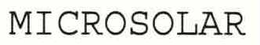 MICROSOLAR trademark