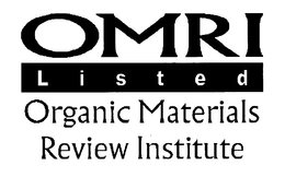 OMRI LISTED ORGANIC MATERIALS REVIEW INSTITUTE trademark