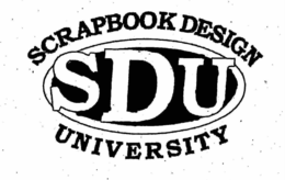 SDU SCRAPBOOK DESIGN UNIVERSITY trademark
