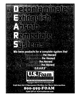 DECONTAMINATE EXTINGUISH ABSORB REMEDIATE SYSTEMS trademark