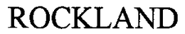ROCKLAND trademark