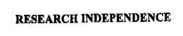 RESEARCH INDEPENDENCE trademark