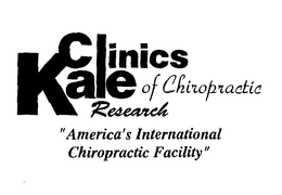 KALE CLINICS OF CHIROPRACTIC RESEARCH "AMERICA'S INTERNATIONAL CHIROPRACTIC FACILITY" trademark
