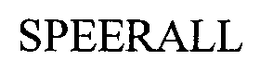 SPEERALL trademark