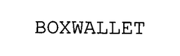 BOXWALLET trademark