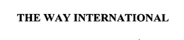 THE WAY INTERNATIONAL trademark