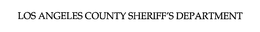 LOS ANGELES COUNTY SHERIFF'S DEPARTMENT trademark