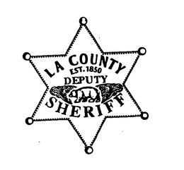 LA COUNTY DEPUTY SHERIFF EST. 1850 trademark