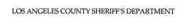 LOS ANGELES COUNTY SHERIFF'S DEPARTMENT trademark