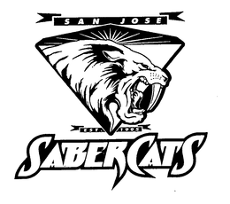 SAN JOSE SABERCATS EST. 1995 trademark