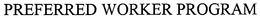 PREFERRED WORKER PROGRAM trademark