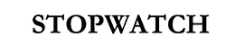 STOPWATCH trademark