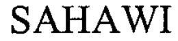 SAHAWI trademark