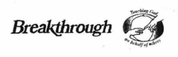 BREAKTHROUGH TOUCHING GOD ON BEHALF OF OTHERS trademark