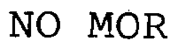 NO MOR trademark
