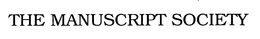 THE MANUSCRIPT SOCIETY trademark