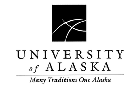 UNIVERSITY OF ALASKA MANY TRADITIONS ONE ALASKA trademark