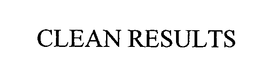 CLEAN RESULTS trademark