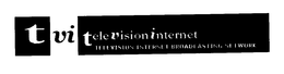 TVI TELEVISIONINTERNET TELEVISION INTERNET BROADCASTING NETWORK trademark