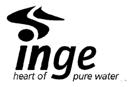 INGE HEART OF PURE WATER trademark