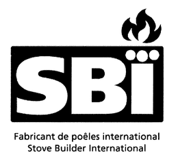 SBI FABRICANT DE POELES INTERNATIONAL STOVE BUILDER INTERNATIONAL trademark