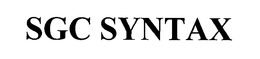 SGC SYNTAX trademark