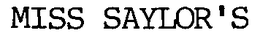 MISS SAYLOR'S trademark