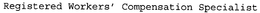 REGISTERED WORKERS' COMPENSATION SPECIALIST trademark
