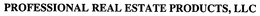 PROFESSIONAL REAL ESTATE PRODUCTS, LLC. trademark
