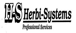 H-S HERBI-SYSTEMS PROFESSIONAL SERVICES trademark