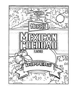 HERR'S MEXICAN CHEDDAR FLAVORED DIPPERS trademark