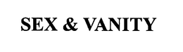 SEX & VANITY trademark